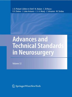 cover image of Advances and Technical Standards in Neurosurgery Volume 32